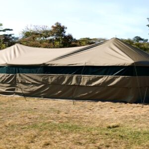 5m x 10m Canvas Bush Marquee Tents